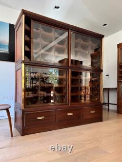 Vintage Haberdashery Shop Display Cabinet 51-Drawer Double Unit c. 1940