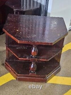 Vintage Hard Wood Table Cabinet, Stand Cabinet