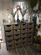 Vintage Hardware Store Cabinet With 20 Drawers