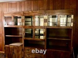Vintage Henredon'Scene One' Display Cabinet 3-Piece Set