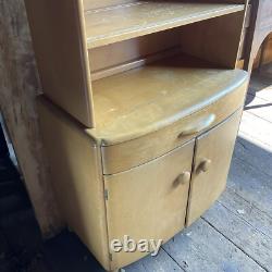 Vintage Heywood Wakefield Cabinet Cupboard mcm 2pc
