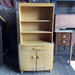 Vintage Heywood Wakefield Cabinet Cupboard mcm 2pc