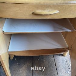 Vintage Heywood Wakefield Cabinet Cupboard mcm 2pc