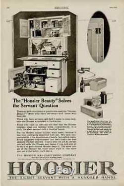 Vintage Hoosier Beauty Cabinet enamel work surface cutting board flour sugar