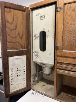 Vintage Hoosier Cabinet with Flour Bin Glass Knobs Kitchen Drawer Pulls