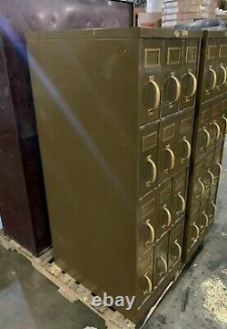 Vintage Industrial ART METAL Steel / Library Card Sorter File Cabinet