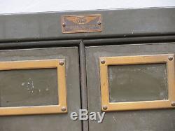 Vintage Industrial Factory 42 Drawer Vertical File Cabinet General Fireproofing