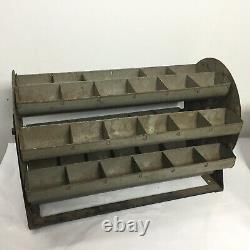 Vintage Industrial Rotating Small Parts Hardware Carousel