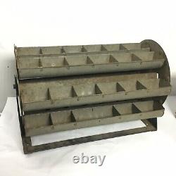 Vintage Industrial Rotating Small Parts Hardware Carousel