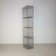 Vintage Industrial Wire Mesh Locker Shelving Unit 4 Compartments #2628