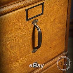 Vintage Industrial Yawman Erbe 2 Drawer Filing Cabinet