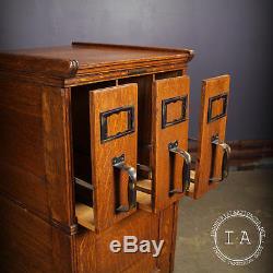 Vintage Industrial Yawman Erbe 3 Drawer Stacking Filing Cabinet