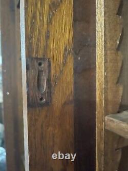 Vintage J. D. Warren Oak Hardware Store/ General Store 8 Ft Wide Display Cabinet