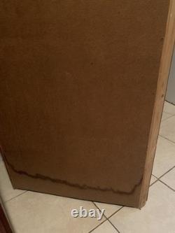 Vintage Knotty Pine Tall Kitchen Corner Cupboard Storage Hutch Cabinet