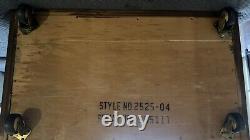 Vintage Lane 1960s Record Album Cabinet Lift Up Top with Key and Hang Tags 1969