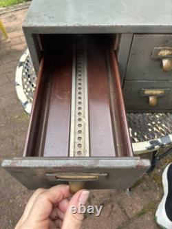 Vintage Library Bureau Sole Makers 4 Drawer Card Catalogue Box