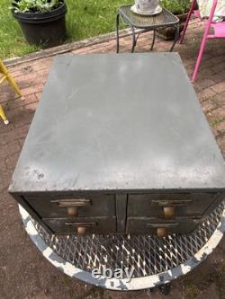 Vintage Library Bureau Sole Makers 4 Drawer Card Catalogue Box