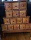 Vintage Library Card Catalog Cabinet 15 Drawers