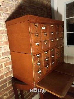 Vintage Library Card Catalog Cabinet-single Drawer Design