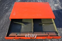 Vintage Map Cabinet industrial metal file box printers type set brass handles