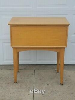 Vintage Maple 15 Drawer Library Card Catalog Cabinet w Floor Stand, Pick Up Only