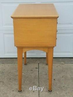 Vintage Maple 15 Drawer Library Card Catalog Cabinet w Floor Stand, Pick Up Only