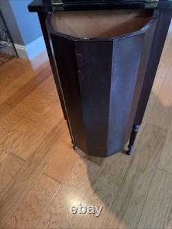 Vintage Martha Washington Mahogany Sewing Cabinet Table 3-Drawer Mid-Century