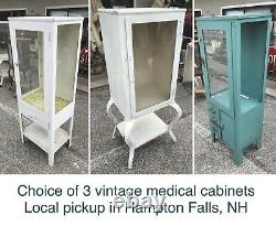 Vintage Medical / Dental Cabinets iNdUsTrIaL mEtAl sTeEl rEtRo vIntAgE