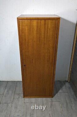 Vintage Mid Century Danish Modern Teak Wood Cabinet with Door, Shelf