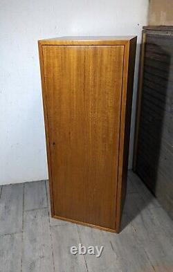 Vintage Mid Century Danish Modern Teak Wood Cabinet with Door, Shelf