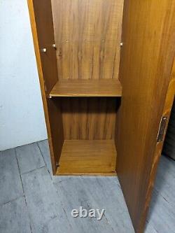 Vintage Mid Century Danish Modern Teak Wood Cabinet with Door, Shelf