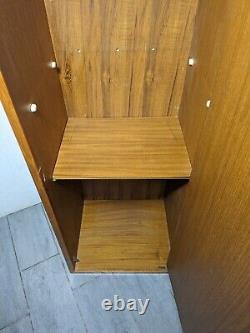 Vintage Mid Century Danish Modern Teak Wood Cabinet with Door, Shelf