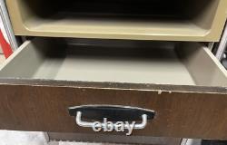 Vintage Mid-Century Hill-Rom Rolling Medical Cabinet Utility Cart Table