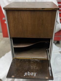 Vintage Mid-Century Hill-Rom Rolling Medical Cabinet Utility Cart Table