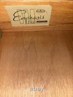 Vintage Mid Century Modern China Cabinet by Broyhill Emphasis