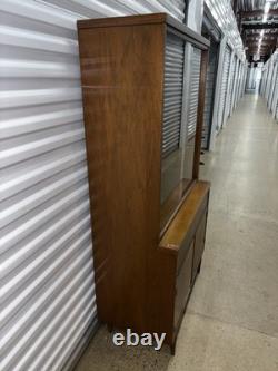 Vintage Mid Century Modern China Cabinet by Broyhill Lenior House