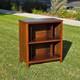 Vintage Mid-century Modern Record Cabinet / Open Bookshelf