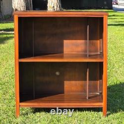 Vintage Mid-Century Modern Record Cabinet / Open Bookshelf