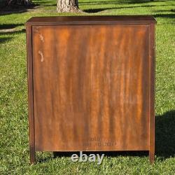 Vintage Mid-Century Modern Record Cabinet / Open Bookshelf