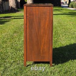 Vintage Mid-Century Modern Record Cabinet / Open Bookshelf