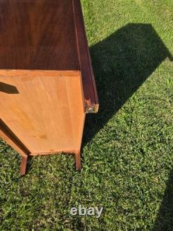 Vintage Mid-Century Modern Record Cabinet / Open Bookshelf