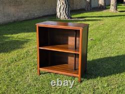 Vintage Mid-Century Modern Record Cabinet / Open Bookshelf