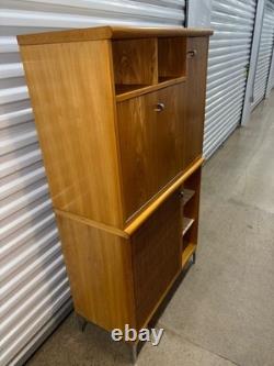 Vintage Mid Century Modern Secretarial Cabinet by Founders
