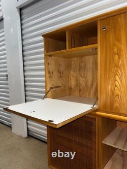Vintage Mid Century Modern Secretarial Cabinet by Founders