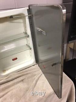 Vintage Natcco Inset Medicine Cabinet 22 1/8 X 16 1/8 With 2 Glass Shelves
