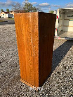 Vintage Oak 40 Drawer Library Cabinet Mid-Century card catalog PICKUP ONLY love