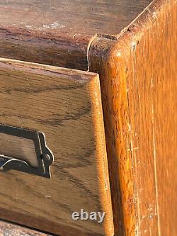 Vintage Oak 40 Drawer Library Cabinet Mid-Century card catalog PICKUP ONLY love