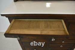 Vintage Oak Dental Cabinet by The Harvard Company, Ohio, Quarter Sawn