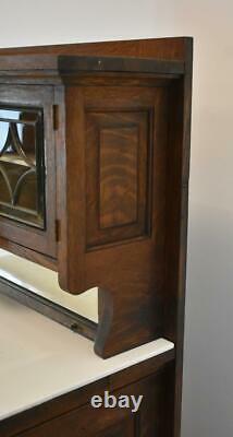 Vintage Oak Dental Cabinet by The Harvard Company, Ohio, Quarter Sawn