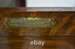 Vintage Oak Dental Cabinet by The Harvard Company, Ohio, Quarter Sawn